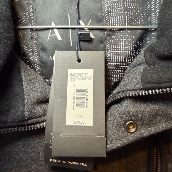 Armani Exchange Charcoal and Black Vest - Picture 3 of 6